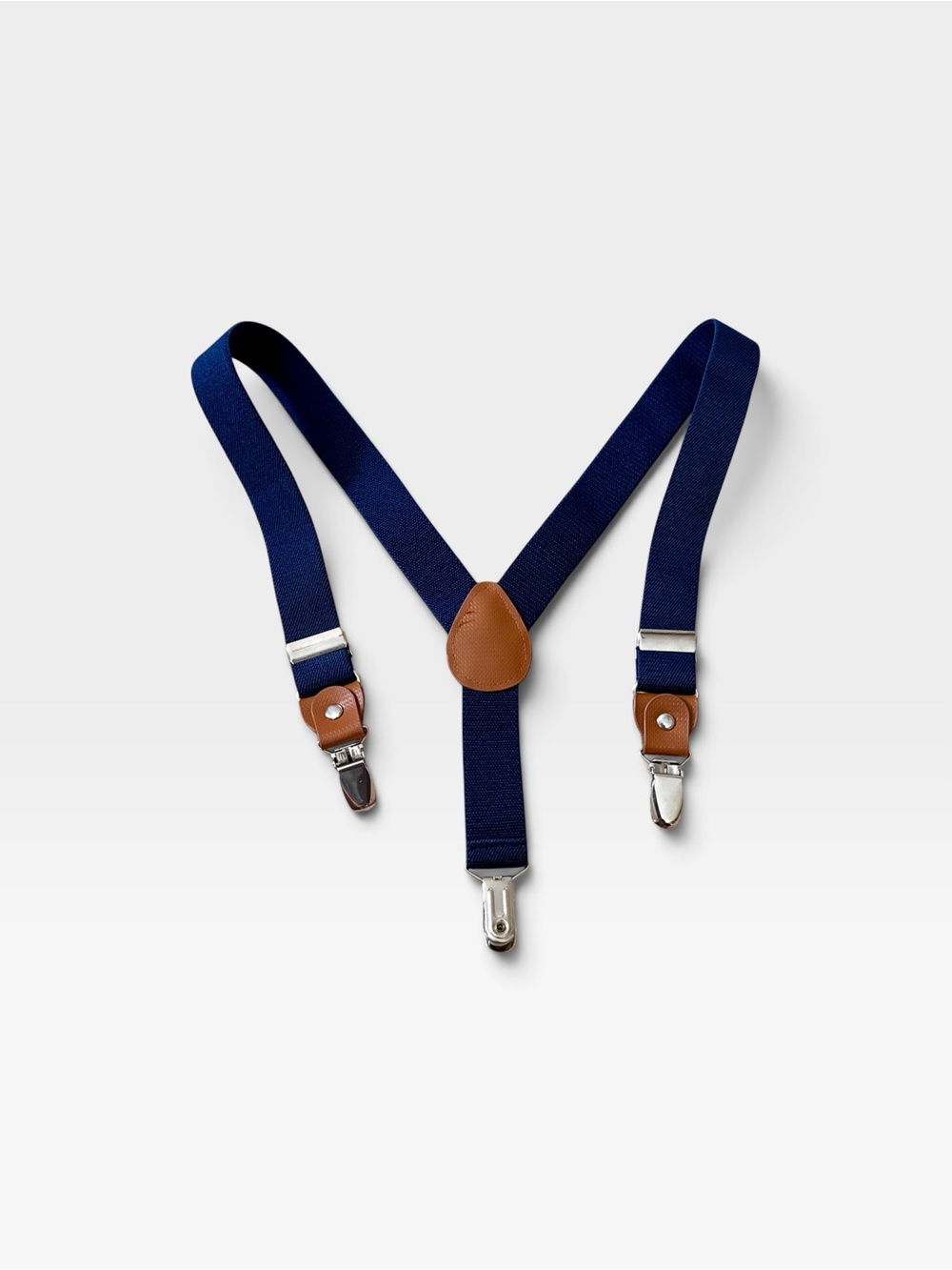 NWOT Navy Blue Y-Back Adjustable Suspenders